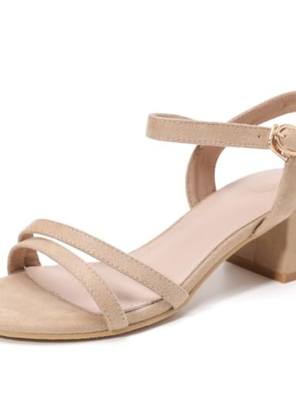 Open Toe Ankle Strap Low Chunky Heel Sandals Party Wedding Pumps